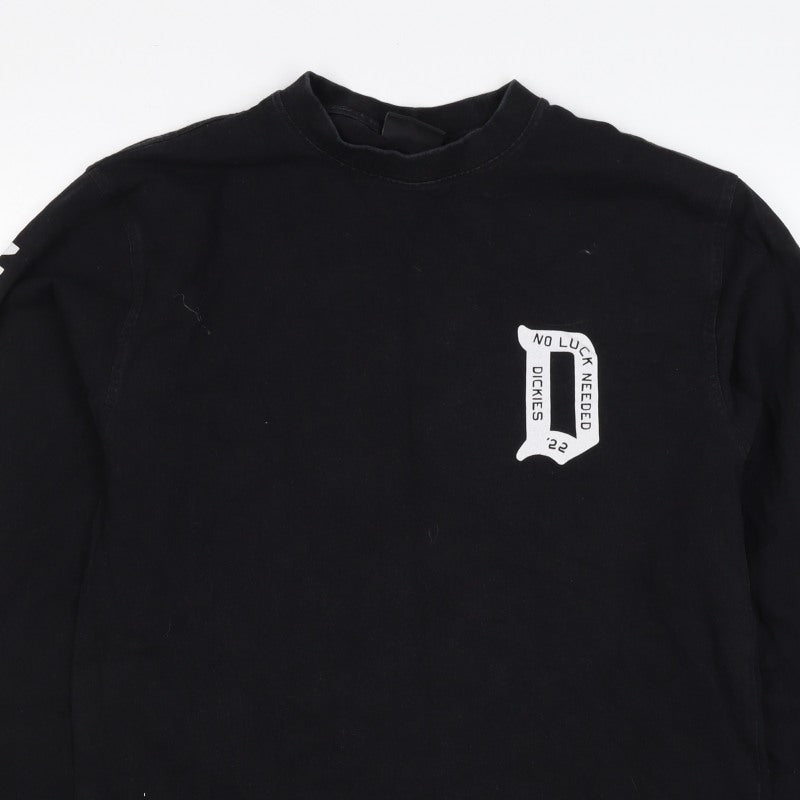 Dickies Men’s Black Medium Graphic Logo Pullover Sweatshirt