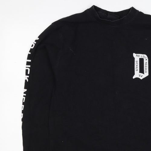 Dickies Men’s Black Medium Graphic Logo Pullover Sweatshirt