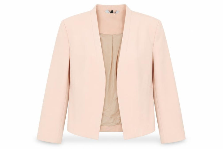New Look Women’s Pink UK 12 Collarless Lined Blazer Smart Workwear