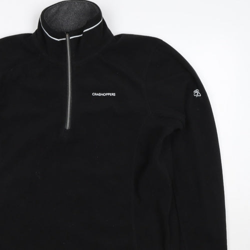 Craghoppers Men’s Black S 1/2 Zip Fleece Pullover Outdoor Sweatshirt