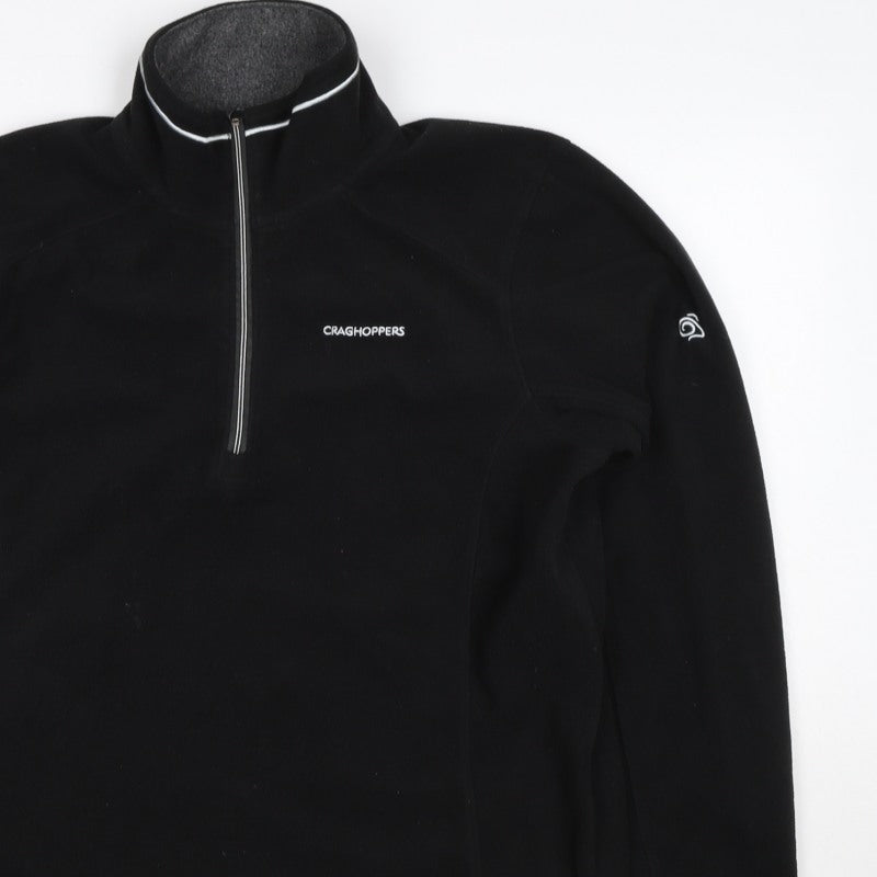 Craghoppers Men’s Black S 1/2 Zip Fleece Pullover Outdoor Sweatshirt