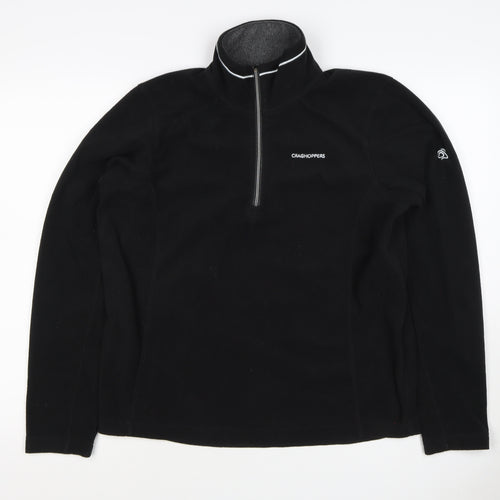 Craghoppers Men’s Black S 1/2 Zip Fleece Pullover Outdoor Sweatshirt