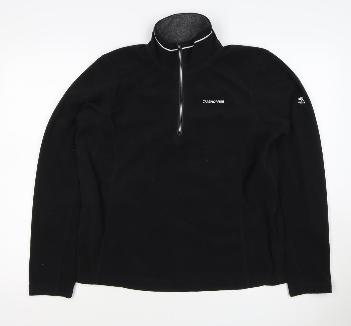 Craghoppers Men’s Black S 1/2 Zip Fleece Pullover Outdoor Sweatshirt