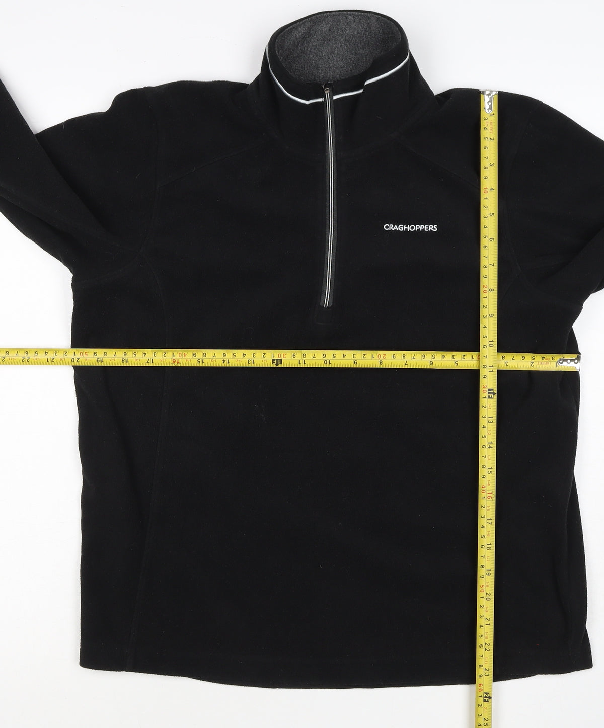 Craghoppers Men’s Black S 1/2 Zip Fleece Pullover Outdoor Sweatshirt