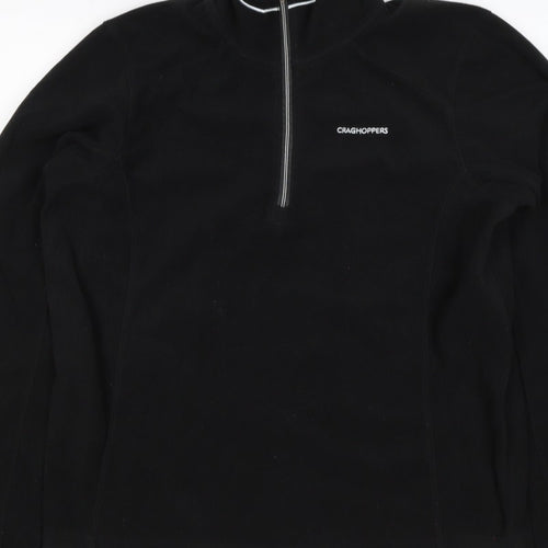 Craghoppers Men’s Black S 1/2 Zip Fleece Pullover Outdoor Sweatshirt