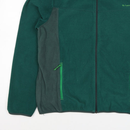 Quechua Men's Green XL Full Zip Fleece Hiking Jacket