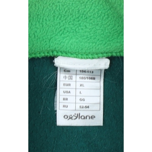 Quechua Men's Green XL Full Zip Fleece Hiking Jacket