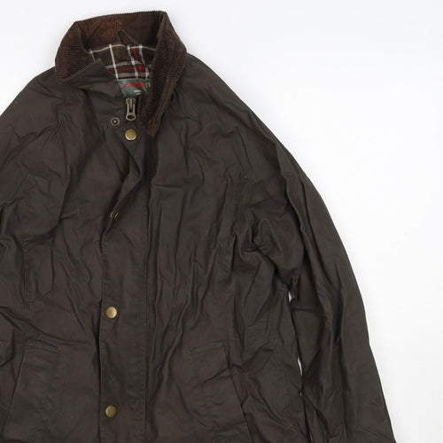 Crane Trail Women’s Brown Size 10 Waxed Cotton Jacket Cord Collar