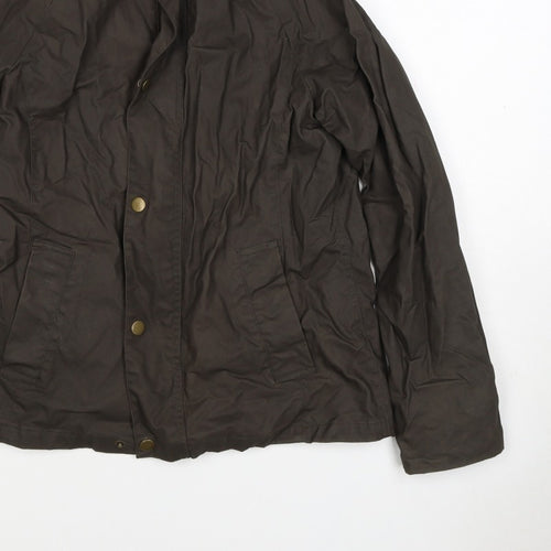 Crane Trail Women’s Brown Size 10 Waxed Cotton Jacket Cord Collar