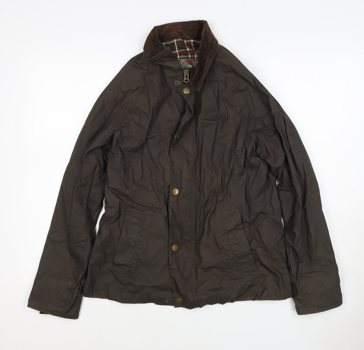 Crane Trail Women’s Brown Size 10 Waxed Cotton Jacket Cord Collar
