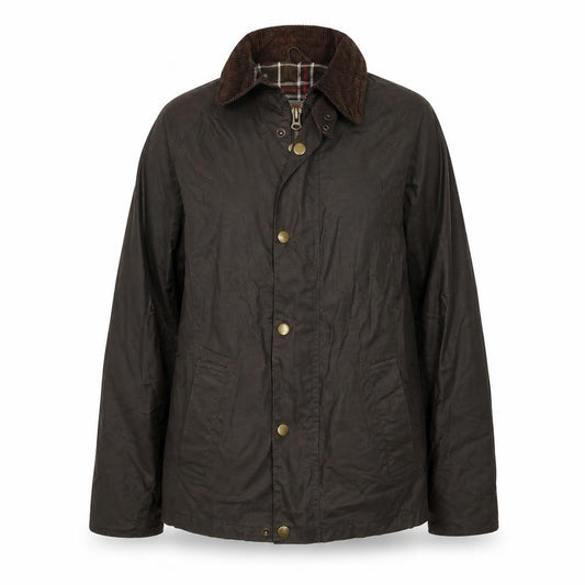 Crane Trail Women’s Brown Size 10 Waxed Cotton Jacket Cord Collar