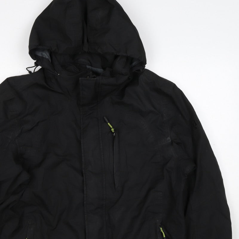 Ajuacho Men’s Black M Hooded Waterproof Insulated Ski Parka Jacket