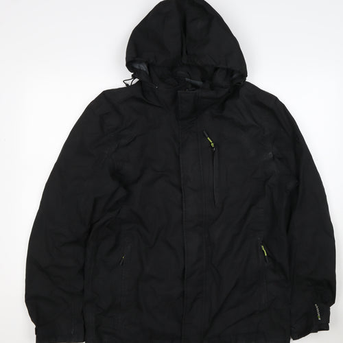 Ajuacho Men’s Black M Hooded Waterproof Insulated Ski Parka Jacket