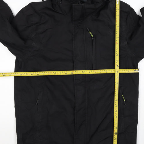 Ajuacho Men’s Black M Hooded Waterproof Insulated Ski Parka Jacket