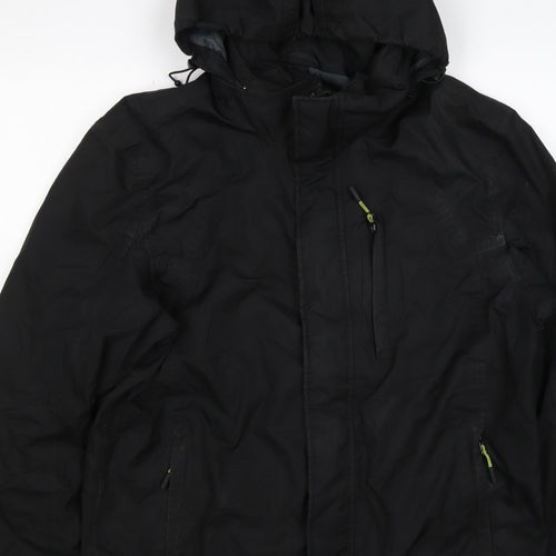 Ajuacho Men’s Black M Hooded Waterproof Insulated Ski Parka Jacket