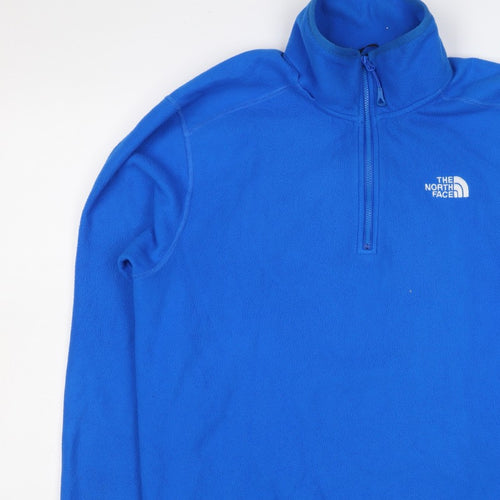 The North Face Men’s Blue M 1/4 Zip Fleece Pullover Sweatshirt