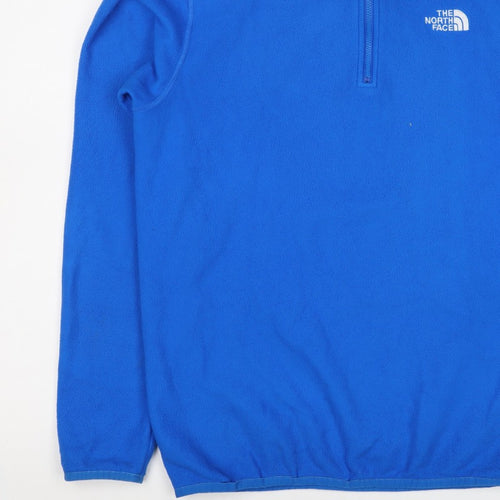 The North Face Men’s Blue M 1/4 Zip Fleece Pullover Sweatshirt