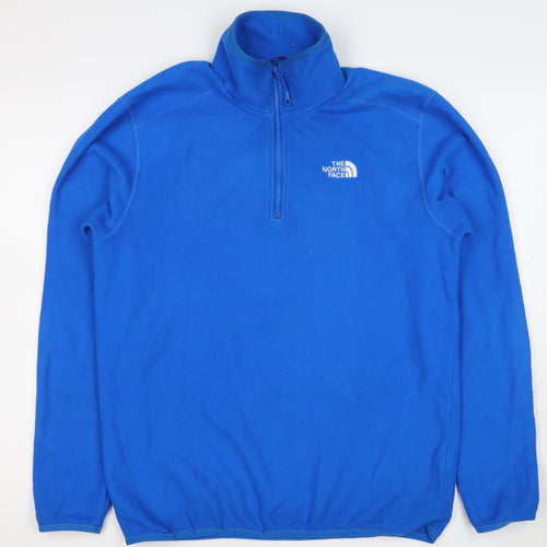 The North Face Men’s Blue M 1/4 Zip Fleece Pullover Sweatshirt