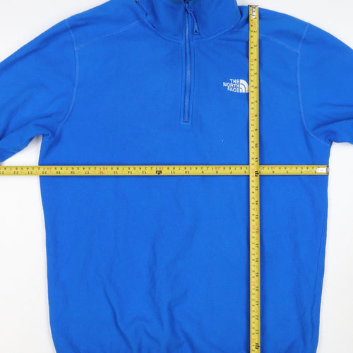 The North Face Men’s Blue M 1/4 Zip Fleece Pullover Sweatshirt