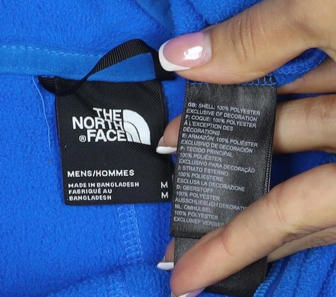 The North Face Men’s Blue M 1/4 Zip Fleece Pullover Sweatshirt