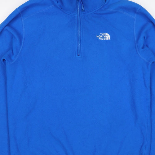 The North Face Men’s Blue M 1/4 Zip Fleece Pullover Sweatshirt