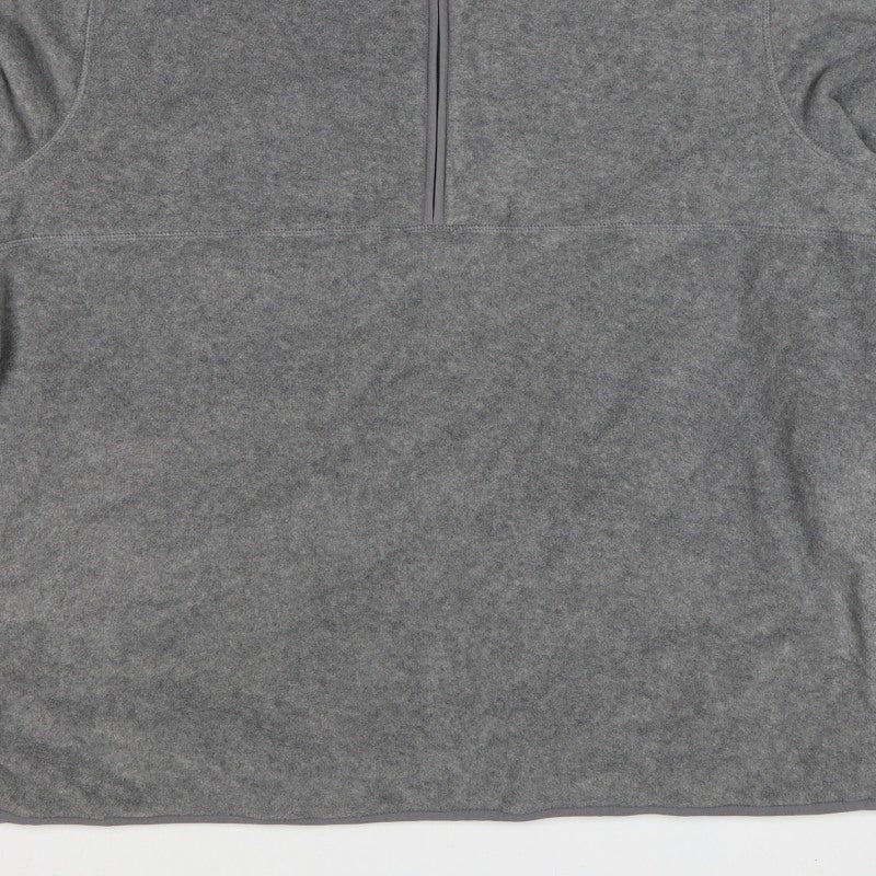 Marks & Spencer Men Grey 3XL Fleece 1/4 Zip Pullover Sweatshirt