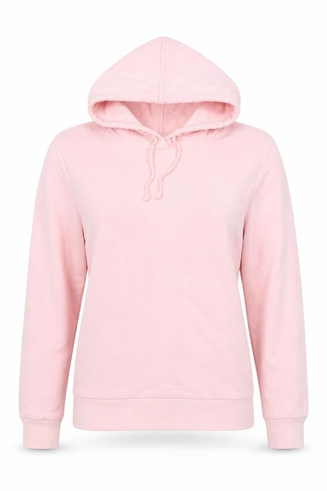 Marks & Spencer Women Pink Size 12 Pullover Drawstring Hoodie