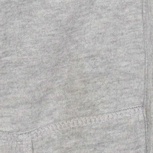 Wombat Men’s Grey XL Full Zip Logo Hoodie Fleece Drawstring Pockets