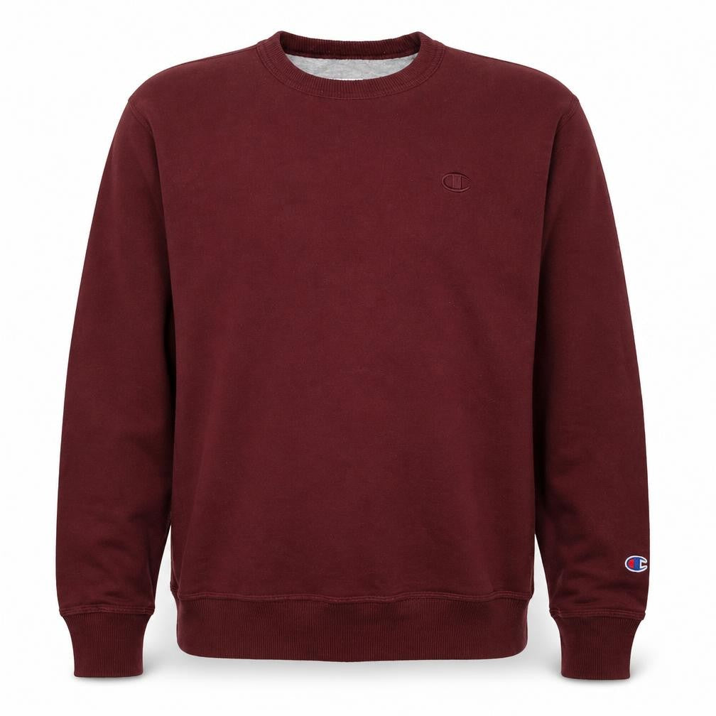 Champion Men’s Burgundy M Crew Neck Logo Cotton Blend Sweatshirt