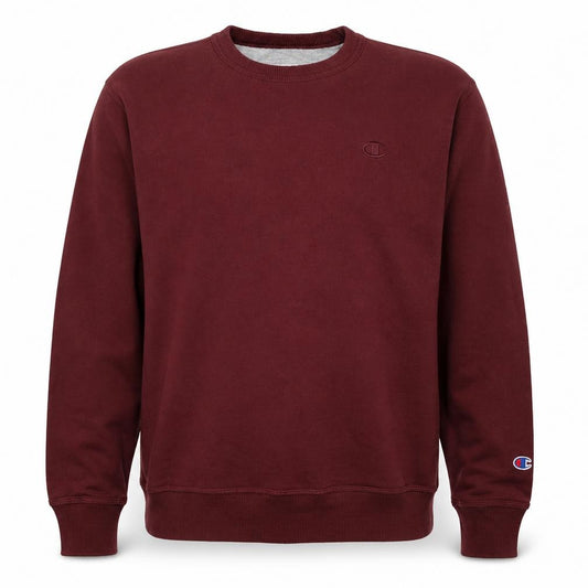 Champion Men’s Burgundy M Crew Neck Logo Cotton Blend Sweatshirt