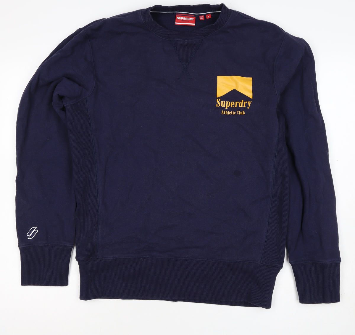 Superdry Men’s Blue S Pullover Sweatshirt London Athletic Club Logo