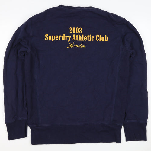 Superdry Men’s Blue S Pullover Sweatshirt London Athletic Club Logo