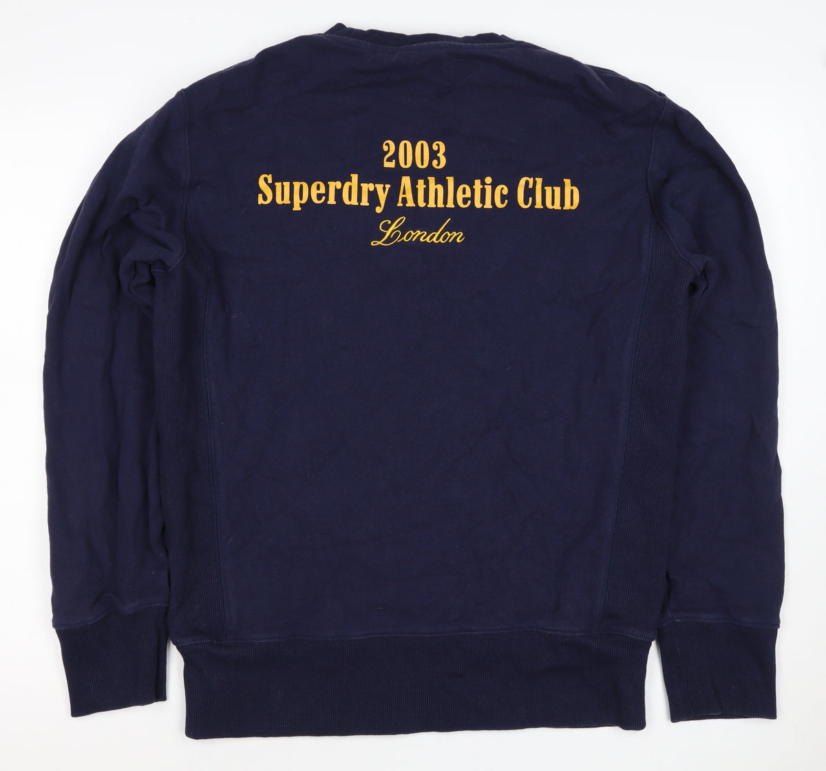 Superdry Men’s Blue S Pullover Sweatshirt London Athletic Club Logo