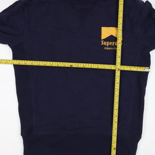 Superdry Men’s Blue S Pullover Sweatshirt London Athletic Club Logo