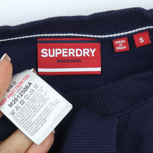 Superdry Men’s Blue S Pullover Sweatshirt London Athletic Club Logo