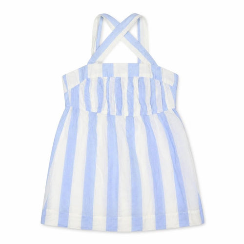 Joules Women Blue White Striped Halter Shirt Dress UK 12 Belted