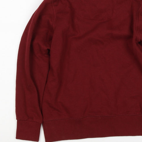 Petrol Industries Boys Red 7-8 Years Pullover Hoodie Graphic Logo