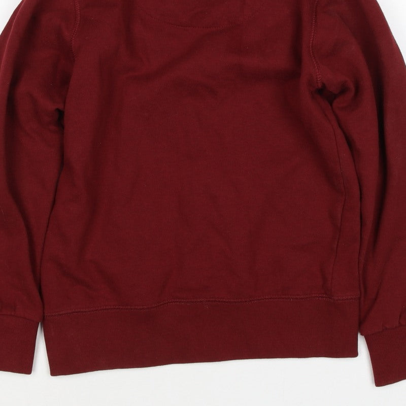 Petrol Industries Boys Red 7-8 Years Pullover Hoodie Graphic Logo