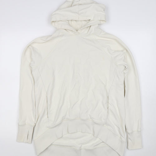 Sweaty Betty Women Ivory XS Pullover Hoodie Raglan Long Sleeve