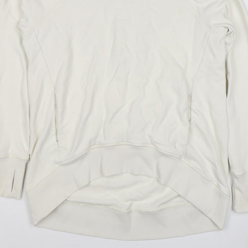 Sweaty Betty Women Ivory XS Pullover Hoodie Raglan Long Sleeve