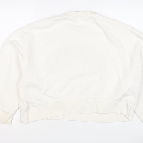 Harvard Women’s Ivory M College Logo Crew Neck Sweatshirt