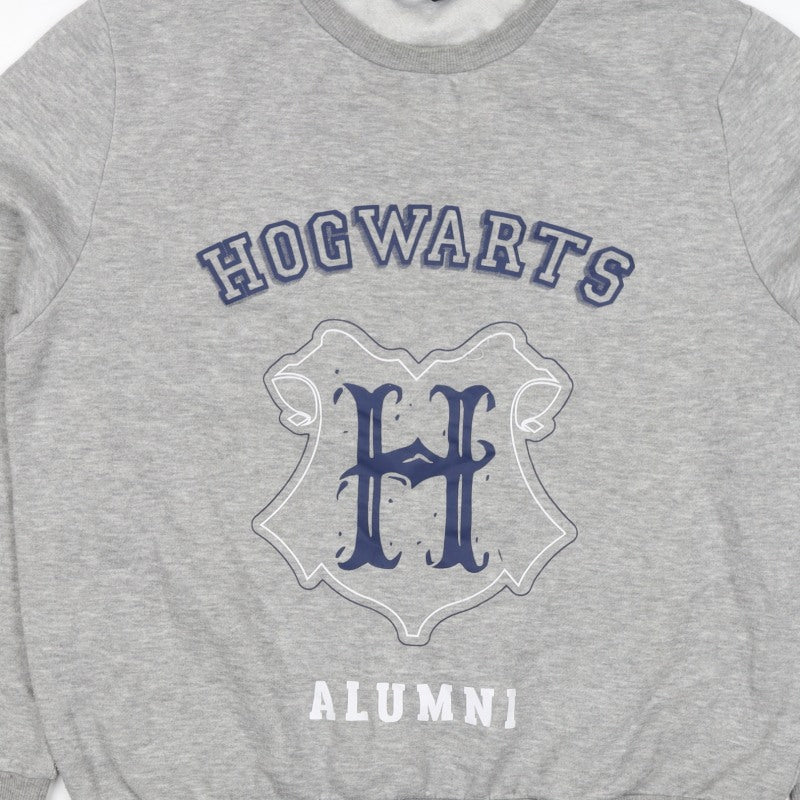 Additional view of Harry Potter women’s grey m hogwarts alumni fleece pullover sweatshirt