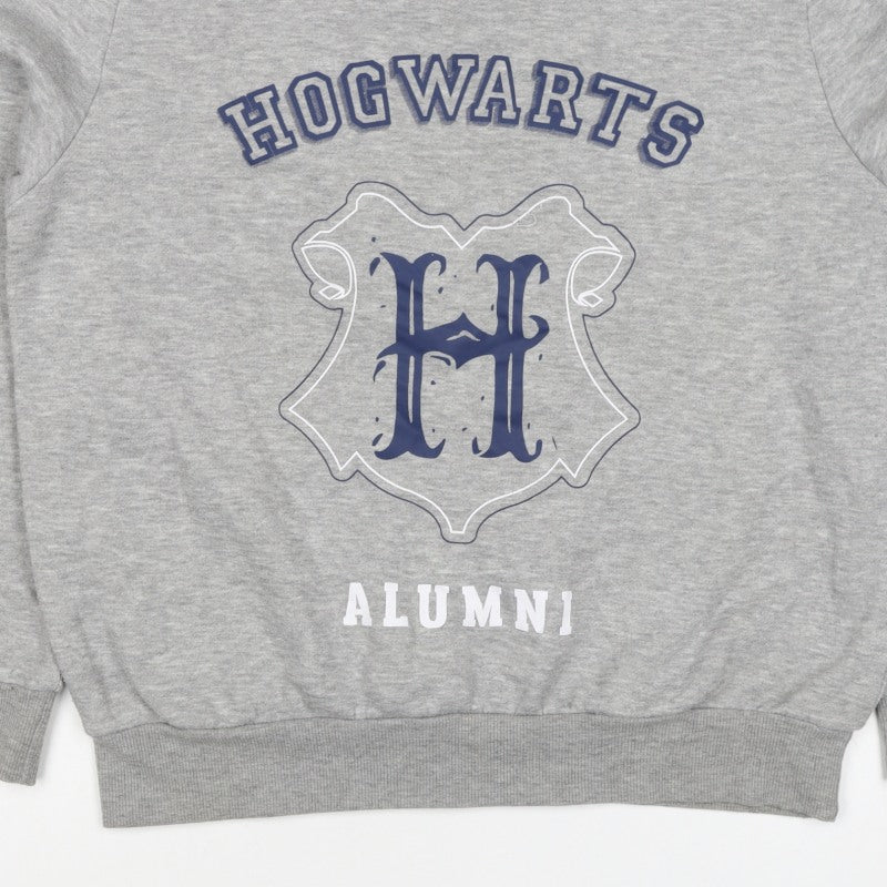 Additional view of Harry Potter women’s grey m hogwarts alumni fleece pullover sweatshirt