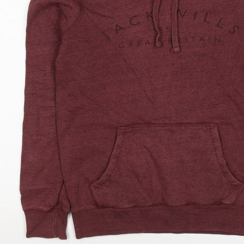 Jack Wills Women’s Red UK 6 Pullover Hoodie Logo Pocket