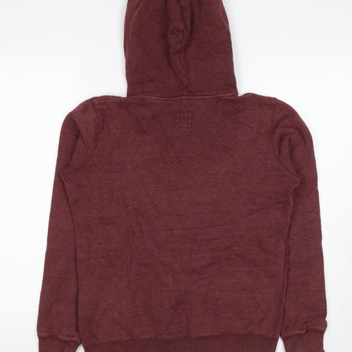 Jack Wills Women’s Red UK 6 Pullover Hoodie Logo Pocket