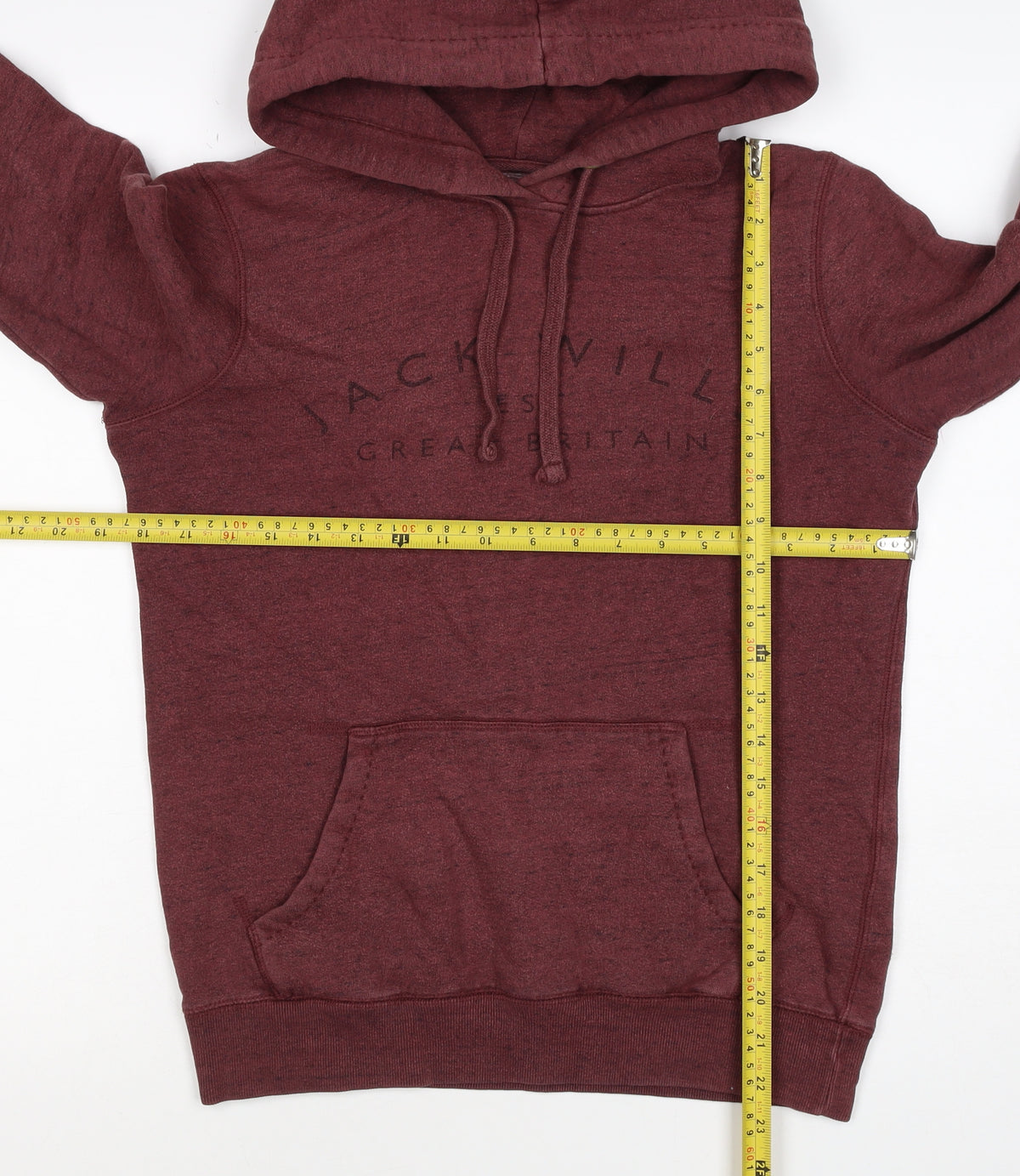 Jack Wills Women’s Red UK 6 Pullover Hoodie Logo Pocket