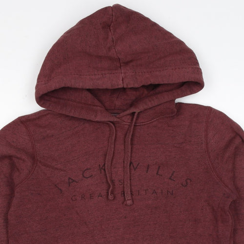 Jack Wills Women’s Red UK 6 Pullover Hoodie Logo Pocket