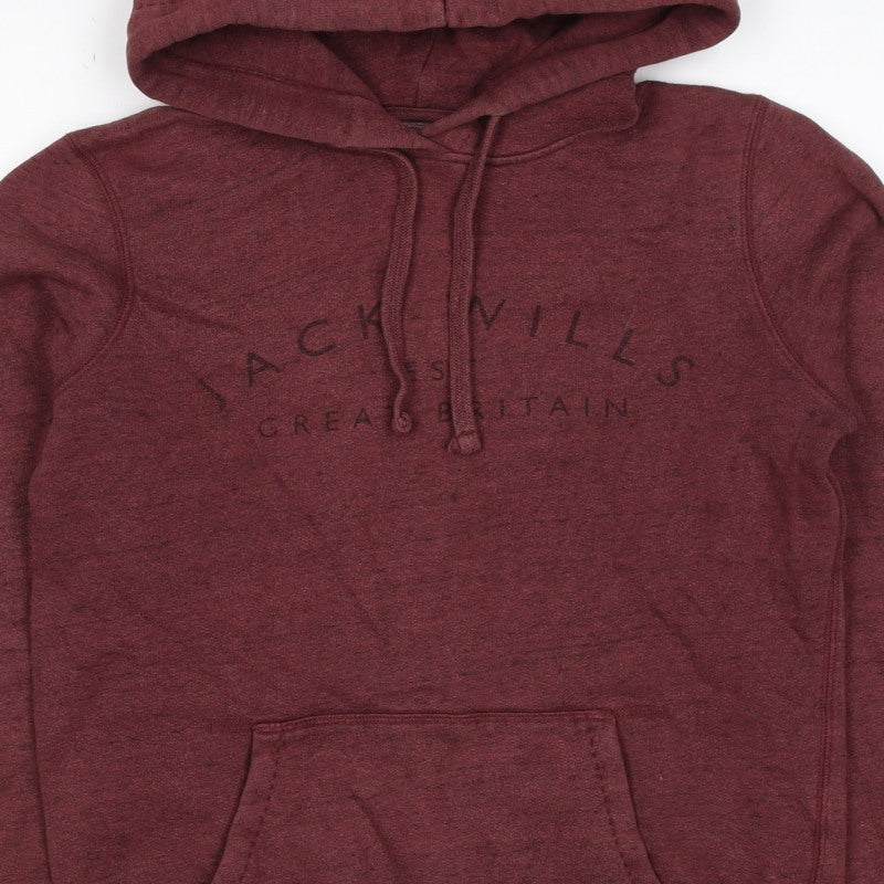 Jack Wills Women’s Red UK 6 Pullover Hoodie Logo Pocket