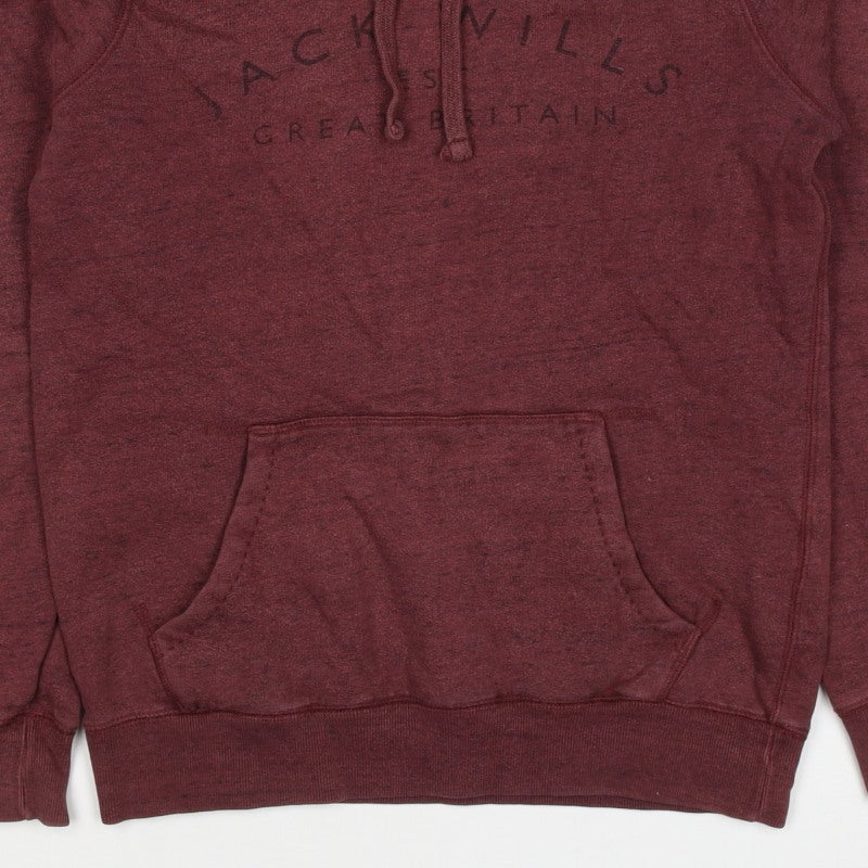 Jack Wills Women’s Red UK 6 Pullover Hoodie Logo Pocket