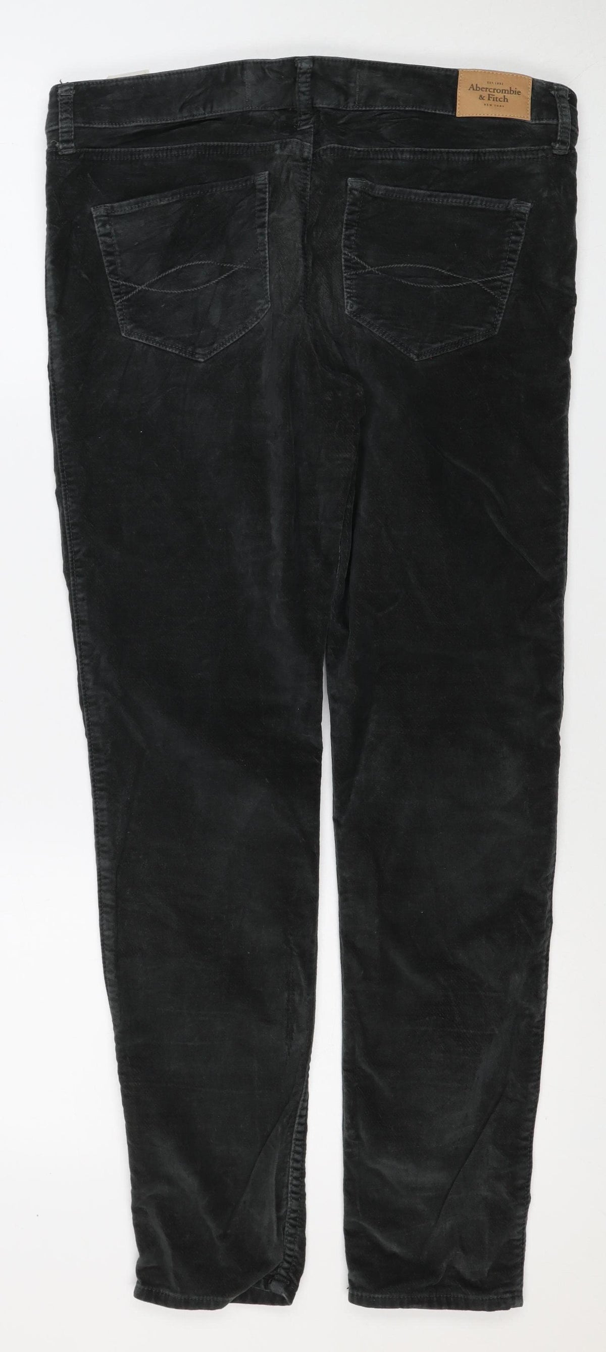 Abercrombie & Fitch Women’s Black Size 8 W29 Stretch Straight Trousers